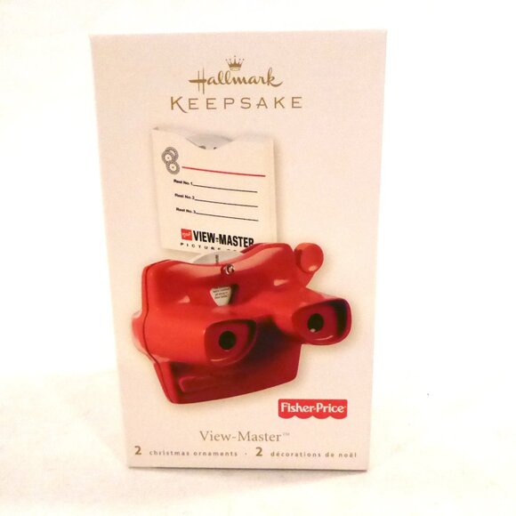 NEW 2008 HALLMARK FISHER PRICE VIEW-MASTER HOLIDAY 5 PIECE CHRISTMAS ORNAMENT - Picture 2 of 9